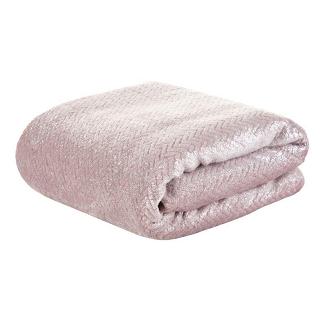 Koc narzuta BETH 200x220 Eurofirany różowa