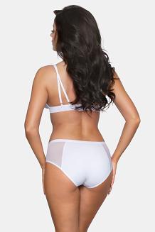 Klasyczne figi damskie z tiulem  BBL 178 kolor: biały