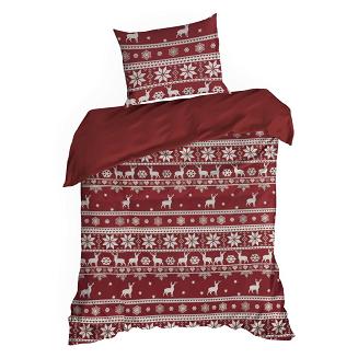 Komplet pościeli świąteczny POS 160x200 Eurofirany czerwony