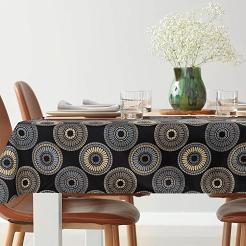 Obrus dekoracyjny GARDEN 140x220 Eurofirany czarny