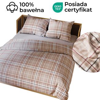 SAVANA Komplet pościeli z bawełny satynowej 220x200cm 100053/SAT/000/220200/1