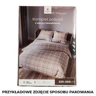 SAVANA Komplet pościeli z bawełny satynowej 220x200cm 100053/SAT/000/220200/1