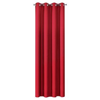 Zasłona gotowa na przelotkach RITA 140x250 Eurofirany czerwony