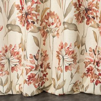 Zasłona gotowa na przelotkach JENNY 140x250 Eurofirany naturalny/różowy