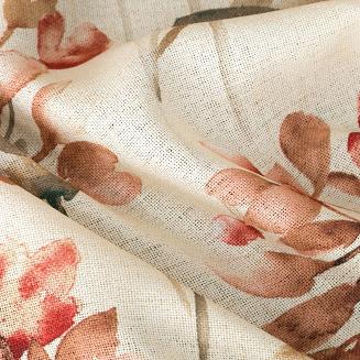 Zasłona gotowa na przelotkach JENNY 140x250 Eurofirany naturalny/różowy