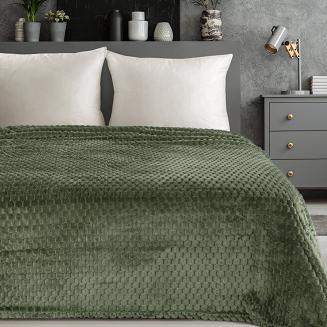 Koc narzuta CINDY6 150x200 Design91 oliwkowy