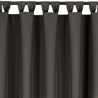 Zasłona gotowa na szelkach wodoodporna GARDEN 155x200 ogrodowa grafitowa