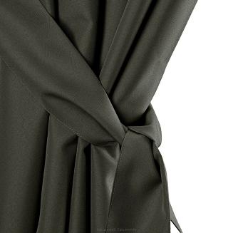 Zasłona gotowa na szelkach wodoodporna GARDEN 155x200 ogrodowa grafitowa