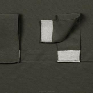 Zasłona gotowa na szelkach wodoodporna GARDEN 155x200 ogrodowa grafitowa