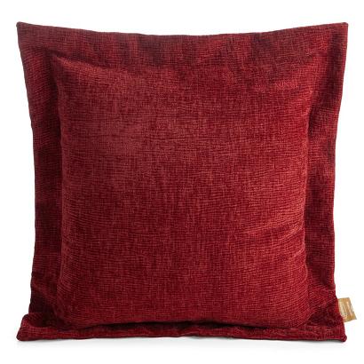 Poszewka dekoracyjna ELEGANT2 55x55 Eva Minge Eurofirany bordowa szenilowa