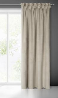 Zasłona gotowa na taśmie ELIZA 140x300 Eurofirany beżowy