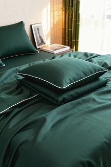 Poszewka bambusowa 50x70 butelkowa z białą bizą