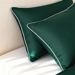 Poszewka bambusowa 50x70 butelkowa z białą bizą