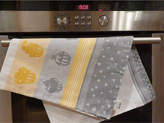 Ścierka kuchenna 50x70 Zwoltex wzór MUFFIN-2 żółta