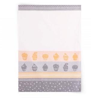 Ścierka kuchenna 50x70 Zwoltex wzór MUFFIN-2 żółta