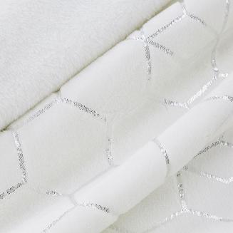 Koc narzuta VANESA 150x200 Design91 kremowy/srebrny