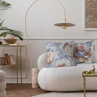 Poszewka dekoracyjna LEN 45x45 Eurofirany kremowy