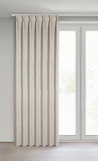 Zasłona gotowa JULA 140x270 Eurofirany jasnobeżowy