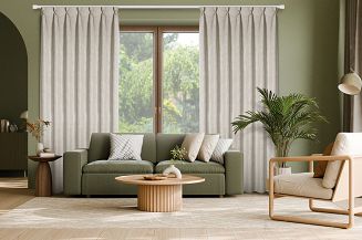 Zasłona gotowa JULA 140x270 Eurofirany jasnobeżowy