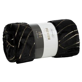 Koc narzuta LUNA 150x200 Eurofirany czarny/złoty