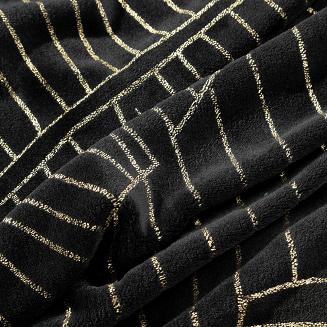 Koc narzuta LUNA 150x200 Eurofirany czarny/złoty