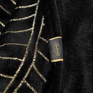 Koc narzuta LUNA 150x200 Eurofirany czarny/złoty