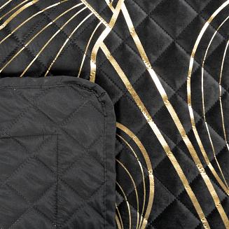 Narzuta dekoracyjna VICTORIA4 220x240 czarny