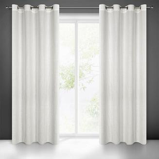 Zasłona gotowa na przelotkach MADISON 140x250 Eurofirany biały