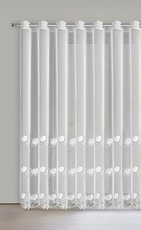 Firana gotowa na przelotkach LETI 350x260 Eurofirany biały