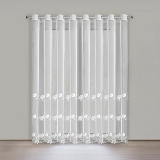 Firana gotowa na przelotkach LETI 350x260 Eurofirany biały