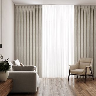 Zasłona gotowa JULA 210x270 Eurofirany jasnobeżowy