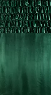 Zasłona gotowa na przelotkach AURA 140x250 Eurofirany ciemnozielony