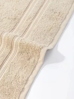 Ręcznik bambusowy Harmony 30x30 beżowy ze złotą bordiurą
