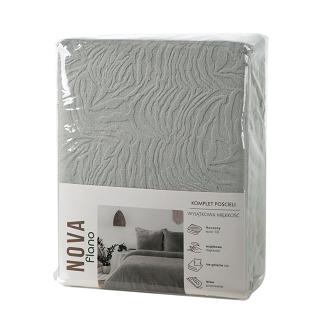 Pościel satynowa SREB Eurofirany srebrny