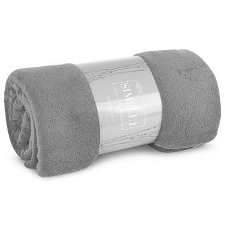 Koc narzuta SIMPLE1 Eurofirany srebrny