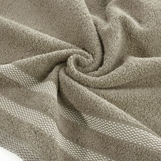 Ręcznik bawełniany RIKI 30x50 Eurofirany brązowy