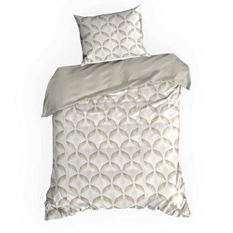 Pościel satynowa SPRING103 140x200 Eurofirany ciemnobeżowy