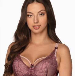 Biustonosz GAIA Semi-Soft Talia 1132 półusztywniany bordowy