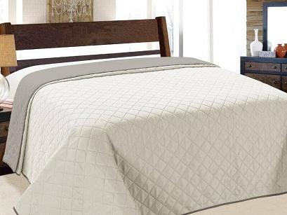 Narzuta dekoracyjna VIGO II 220x240 srebrna szara kwadraty