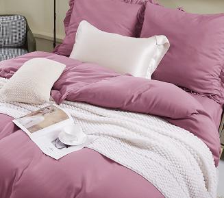 Pościel Ruffy 160x200 różowa z falbanką