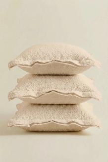 Beżowa Poszewka 40x40 Dreamy Boucle
