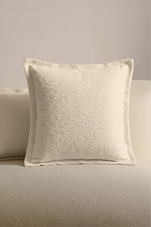Beżowa Poszewka 40x40 Dreamy Boucle
