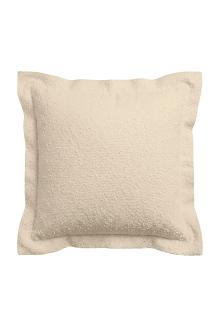Poszewka dekoracyjna Dreamy boucle 40x40 beżowa miękka o strukturze boucle z plisą
