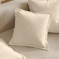 Beżowa Poszewka 40x40 Dreamy Boucle