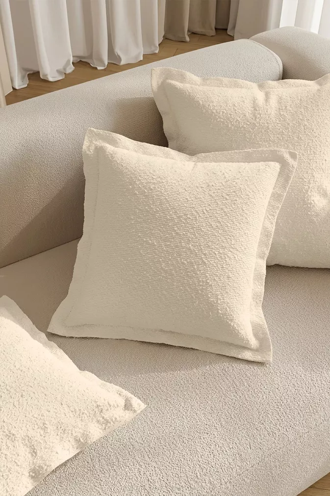 Beżowa Poszewka 40x40 Dreamy Boucle