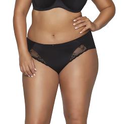 Figi damskie z koronką i kokardką AV 2111 czarne