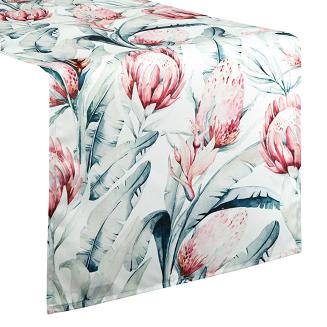 Obrus dekoracyjny GARDEN 40x180 Eurofirany biały