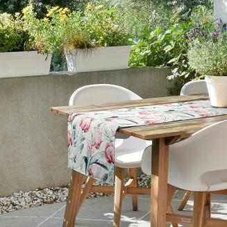 Obrus dekoracyjny GARDEN 40x180 Eurofirany biały