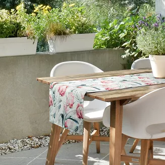 Obrus dekoracyjny GARDEN 40x180 Eurofirany biały
