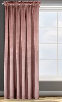 Zasłona gotowa na taśmie ROSA 140x300 Design91 różowy